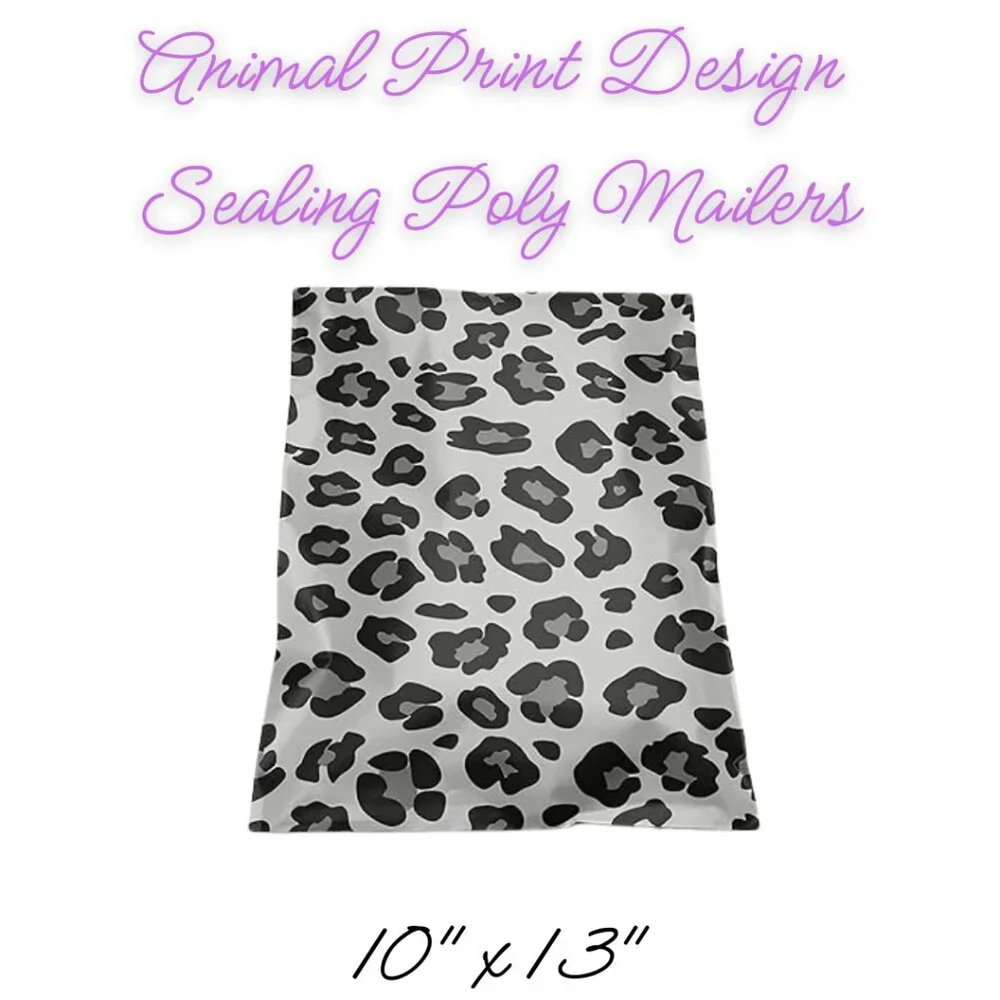 ✨Animal Print Design Poly Mailers Qty 20 Size 10x13